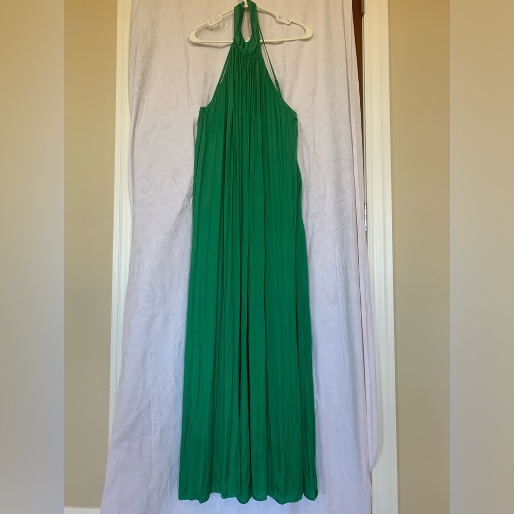 Strut & Bolt Women’s M Emerald Green Halter Dress Full Length